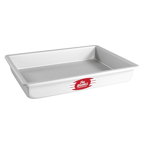 Fat Daddio's POB-9133 Anodized Aluminum Sheet Cake Pan, 9 x 13 x 3 Inch - size: 9 x 13 x 3 Inch, style: 3" Deep