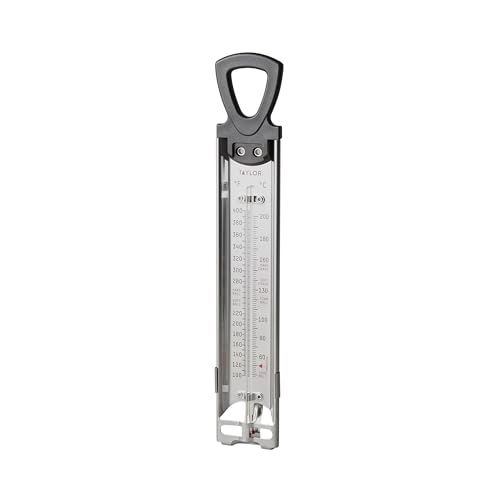 Taylor Candy and Deep Fry Thermometer Pan Clip 12-Inch Stainless Steel - color: Black