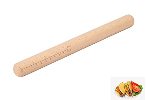 Tortilla Rolling Pin（11.8 * 1.18inch） - size: 11.8x1.18 in
