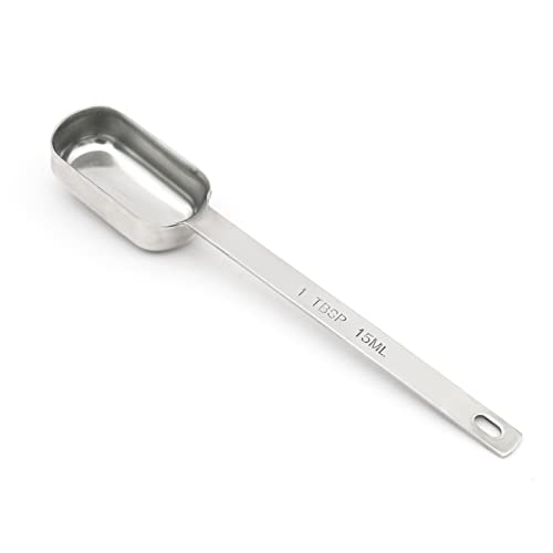 1PCS 1TBSP(15ML) Measuring Spoon, Stainless Steel Long Handle Teaspoons - size: 1tbsp|3tsp|15ml|1/16cup|1/2oz