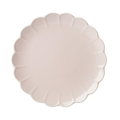 Lenox French Perle Scallop Blush Stoneware 12-Piece Dinnerware Set for 4 - color: Blush, style: 12-Piece Dinnerware Set