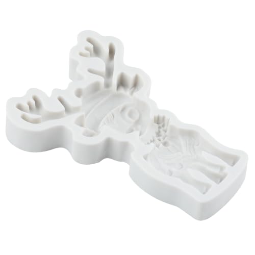 Christmas Reindeer Silicone Mold Elk Fondant Chocolate Molds - color: Style T