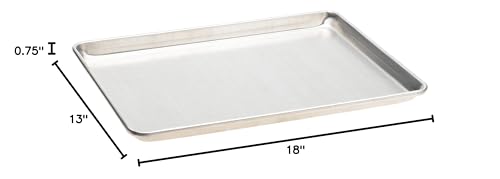 Mrs. Anderson's Baking Half Sheet Pan, 13-Inches x 18-Inches, Heavyweight Commercial Grade 19-Gauge Aluminum - style: Half Sheet Pan