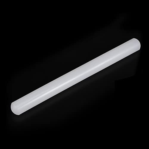 HARFINGTON Fondant Rolling Pin PP 30cm x 2.5cm Non Stick for Baking White - size: 11.81 Inch x 0.98 Inch