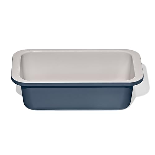 OXO Good Grips Non-Stick Pro Ceramic Coated Metal Bakeware, 1Lb Loaf Pan - color: Storm Blue, size: Loaf Pan