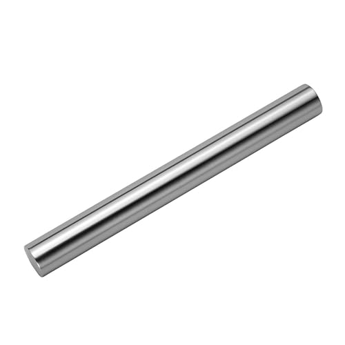 10 Inch Stainless Steel Rolling Pin for Baking - French Smooth Metal Dough Roller for Fondant, Pizza, Pie, Cookie & Pastry, Professional Kitchen Tool