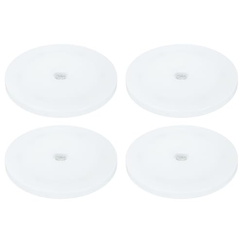 uxcell 4Pack Acrylic Lazy Susan Turntable, 7" Spinner Lazy Susan Turntable Organizer, Acrylic Ball Bearing Rotating Tray for Pantry Spice Rack Decorating, White - size: 7"