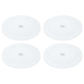uxcell 4Pack Acrylic Lazy Susan Turntable, 7" Spinner Lazy Susan Turntable Organizer, Acrylic Ball Bearing Rotating Tray for Pantry Spice Rack Decorating, White - size: 7"