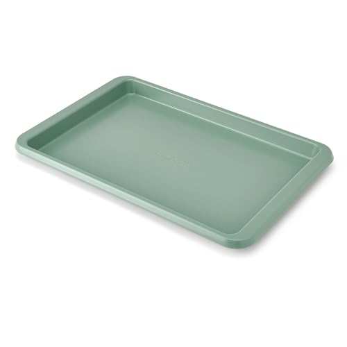 KitchenAid Nonstick Aluminized Steel Baking Sheet, Dishwasher Safe, 9 x 13 Inch, Cardamom - color: Cardamom, size: 9 x 13 Inch