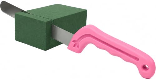 FLOFARE Floral Foam Knife for Professional Cutting of Flower Foam Blocks Useful for Fresh & Artificial Flower Arrangements, Florist Supplies for DIYs, Arts, Crafts & Weddings - 14.2 inch Pink - size: 14.2" Florist Knife