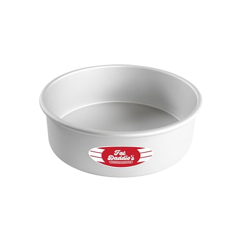 Fat Daddio's Anodized Aluminum Round Cake Pan, 9 x 3 Inch - size: 9 x 3 Inch, style: 3" Depth