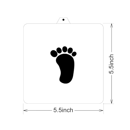 Cookie Cutter and Stencil Bundle Royal Icing Cookies Stencils Paint Your Own Biscuit Bakery Starter Kits Royal Icing Fondant Cutters Birthday Wedding Holiday Cookies Painting Coloring Pages Comb - style: Baby Foot Print