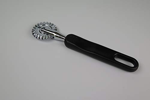 Tredoni 1.6" Pastry Wheel - Dough Stamp Cutter/Crimper, Pasta/Ravioli/Pie Maker, 4cm Stainless Steel Wheel, Easy-grip Handle, Multicolor