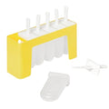 Tovolo Classic Reusable Popsicle Trays with Sticks Mold Set of 6 for Homemade Frozen Treats, Easy to Clean Reusable Popsicle Molds with Sticks and Drip Guard, Dishwasher Safe BPA Free Ice Pop Molds - color: Sun Ray