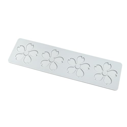 mostsom 3D Hollow Out Lace Mold 3D Cherry Blossom Cake Lace Mold Flower Silicone Mould Fondant Mold Chocolate Stencil Cake Decorating Border Bakeware (H_ Cherry Blossom) - size: H_ Cherry Blossom