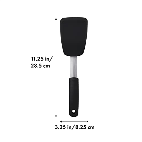 OXO Good Grips Small Silicone Flexible Turner - Black - size: one size