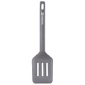 Wagensteiger Dark Gray Silicone Slotted Spatula: Cooking Turner with Heat Resistant, Non-stick Cookware Safe, Gentle Head Design, BPA Free (11.81inch x 3.15inch) - size: 11.81inch x 3.15inch