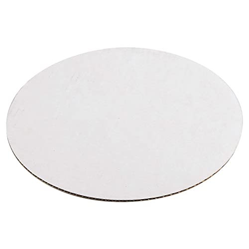 Juvale 12-Pack 12-Inch Round Cake Boards - Sturdy Pizza Cardboard Rounds - Versatile Gingerbread House Base - Disposable Dessert Display - White