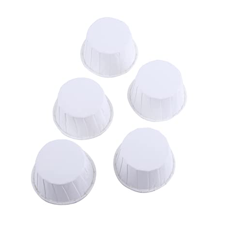100Pcs Mini Baking Cups, Mini Muffin Cups (Pure White) - color: White