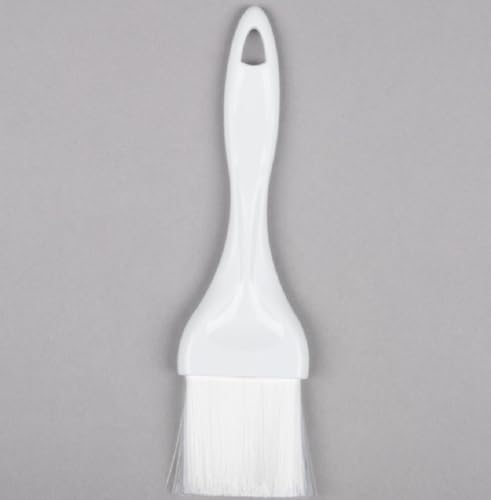 Soro Essentials- 2" Flat Nylon Pastry Basting Brush with Plastic Handle- Basting Baking Brush for Butter Oil Glazes BBQ Sauce Marinades & Grilling - size: 2 Inch