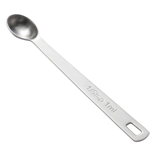 1PCS 1/5tsp(1ml) Mini Measuring Spoon, Small Teaspoon for Tiny Amounts - size: 1/5tsp|1ml