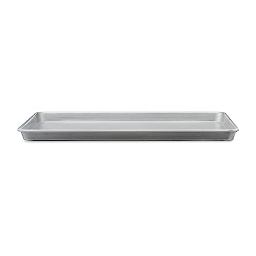 Amazon Basics Ceramic Nonstick Baking Sheets & Cooling Rack Set, Dishwasher Safe, Oven Safe, Half Sheet Size, Gray, 2-Pack - size: Half Sheet - 2 Pack