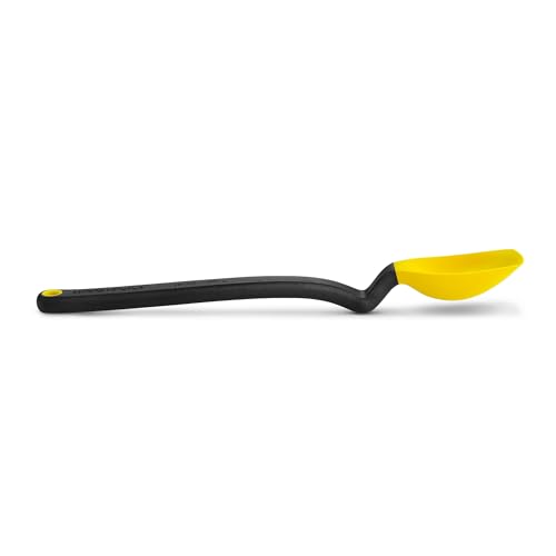 Dreamfarm Mini Supoon Non-Stick Sit-Up Silicone Scraping Cooking Spoon, Jar Scraper Measures 5ml Tsp - 8" Yellow - color: Yellow, size: Mini