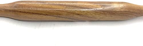 Wooden Rolling Pin (Belan) for Dough – Smooth Surface Roller for Roti, Chapati, Pizza, Pastry & Baking – Durable Kitchen Tool with Easy Grip Handles 14 inch Long