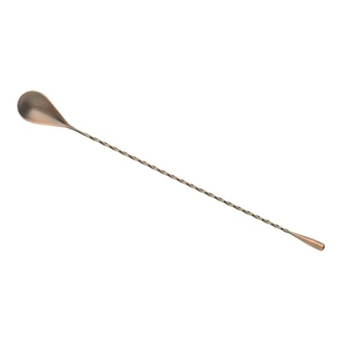 Barfly Bar Spoon, Teardrop End 11 13/16" (30 cm), Antique Copper - color: Antique Copper, size: Teardrop End 11 13/16" (30 cm)