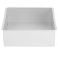 Square Cake Mould with Removable Bottom, Anodized Aluminum Baking Pan for Mousse Cake, Bread and Cheesecake, 22 x 22 x 7.8 cm