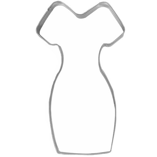 Large Princess Dress Shaped Cookie Cutter Steel Cheongsam 4.6 in - size: Model 10