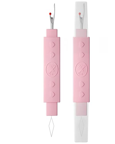 Needle Threader,2 in 1 Needle Threaders for Hand Sewing,Seam Ripper for Sewing,Automatic Needle Threader for Hand Sewing,Embroidery,Cross-Stitch Crafts