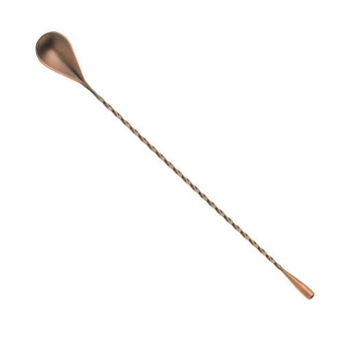 Barfly Bar Spoon, Teardrop End 11 13/16" (30 cm), Antique Copper - color: Antique Copper, size: Teardrop End 11 13/16" (30 cm)