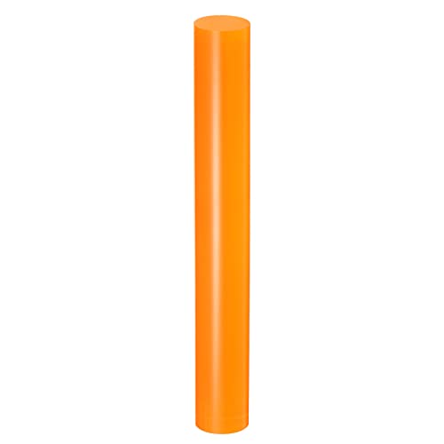 HARFINGTON Acrylic Clay Roller 8 Inch x 1 Inch Solid Non-Stick Plastic Round Tube Roller Polymer Clay Rod Fondant Rolling Pin for Shaping, Sculpting, Modeling DIY Crafts, Orange - color: Orange, size: 8 Inch x 1 Inch