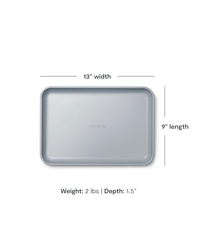 Caraway Non-Stick Ceramic Small Baking Sheet Duo - color: Black, size: 2x Small 9" x 13"