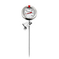 Candy Thermometer Oil Thermometer for Frying with Clip 304 Stainless Steel Deep Fry Thermometers with High Temperature Glass Gauge for Milk Coffee Tea BBQ and Food Cooking Kitchen Tool (S) - size: S