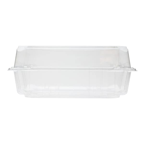 Karat Clamshell Take Out Food Containers [8"x8" - 250 ct] Durable, Stackable, Crack-Resistant To Go Boxes | Clear