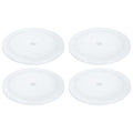 uxcell 4Pack Acrylic Lazy Susan Turntable, 9" Spinner Lazy Susan Turntable Organizer, Acrylic Ball Bearing Rotating Tray for Pantry Spice Rack Decorating, White - size: 9"