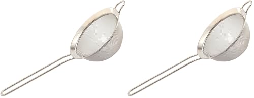 Norpro Stainless Steel Strainer, 4-inch, Silver (Pack of 2) - size: 1 Count (Pack of 2)