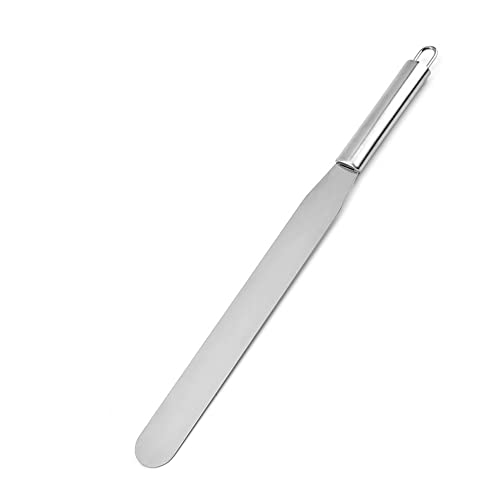 SEIWEI Cake Spatula Straight Palette Knives Smooth Icing Spatula Cupcake Cakes Decorating Home Kitchen Baking Tool Silver - size: 3 mix size