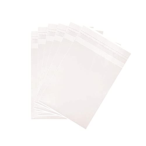 Cellophane Bags Cookie Bags Sleeves with Seal 4½ x 6½-inch Clear Cello Self Adhesive Resealable Packaging Gaggies for Candy Cookies Cards Treat, 100 Pack - size: 4.5x6.5 Inch (Pack of 100)