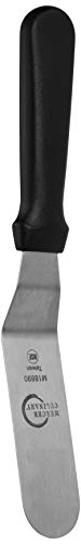 Mercer Culinary Offset Spatula, 6 Inch, Stainless Steel,Black - size: 6 in, style: Offset