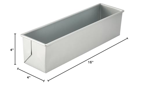 Winco 2 lb Pullman Pan, Square Aluminized Steel Sheet Pan