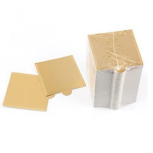 200Pcs Mini Cake Boards,Square Cake Bases,Dessert Displays Tray