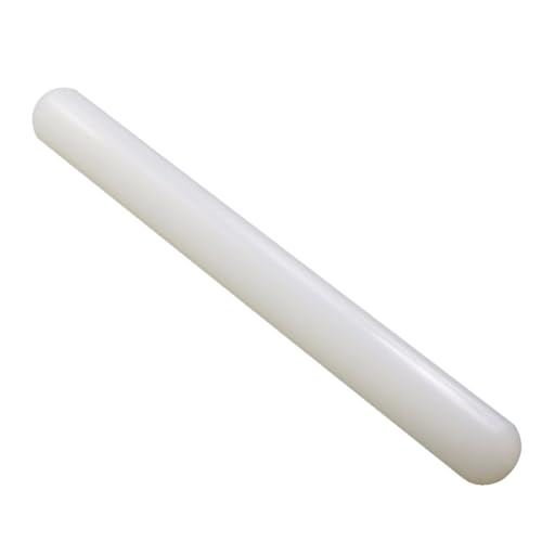 1 Piece PP Plastic Rolling Pin Fondant Rolling Pin Non-Stick Dough Roller Fondant Roller Pastry Roller Clay Roller Clay Rolling Pins for Dough Fondant Cookie Pastry Pizza Clay, 33 x 2.5cm
