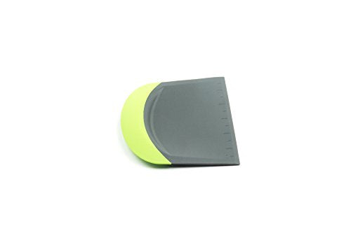 Fox Run Dough and Bowl Scraper, 4.75" Flat Edge Bench Scraper, Green - style: Flat Edge Scraper