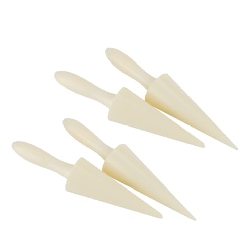 4Pcs Cone Roller Pizzelle Roller, Krumkake Cone Ice Cream Cone Mold Roller Pizzelle Roller Cone Pastry Ice Cream Cone Mold Mini Waffle Cones Pastry Decorating Baking Tool