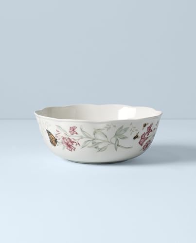 Lenox Butterfly Meadow Large Porcelain Serving Bowl - style: Serving Bowl