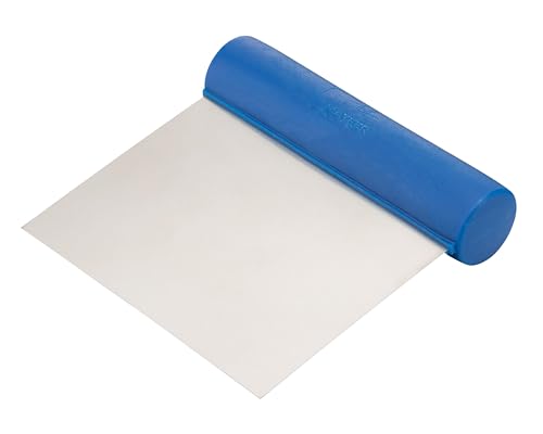 Matfer Bourgeat Stainless Steel Bench Scraper & Multi-Purpose Dough Cutter, Straight Edge, Flexible Edge - color: Flexible, size: Straight Edge