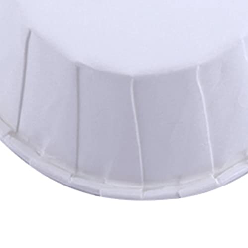 100Pcs Mini Baking Cups, Mini Muffin Cups (Pure White) - color: White